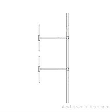 Antena dipolo de 2 baias para transmissor FM profissional